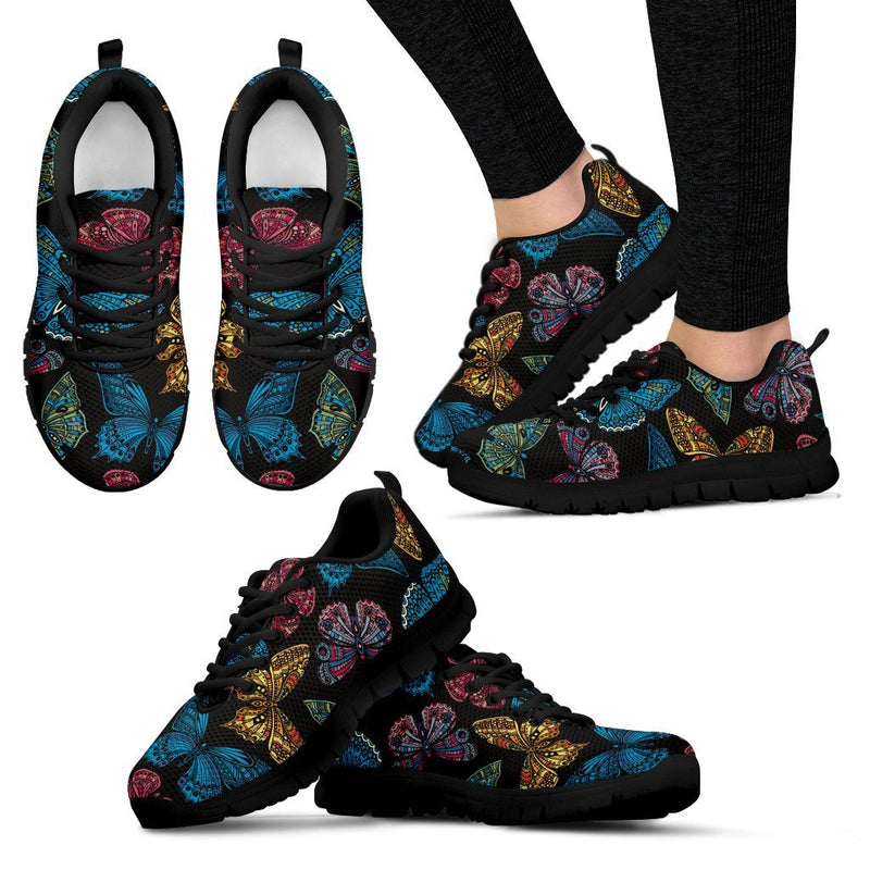Butterfly Mandala Style Women Sneakers