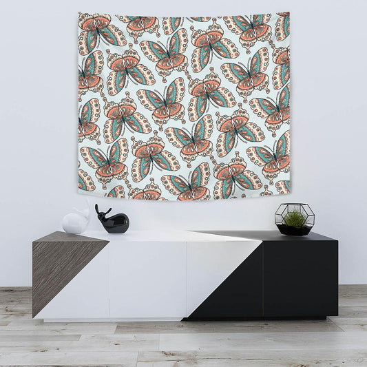 Butterfly Pattern Tapestry