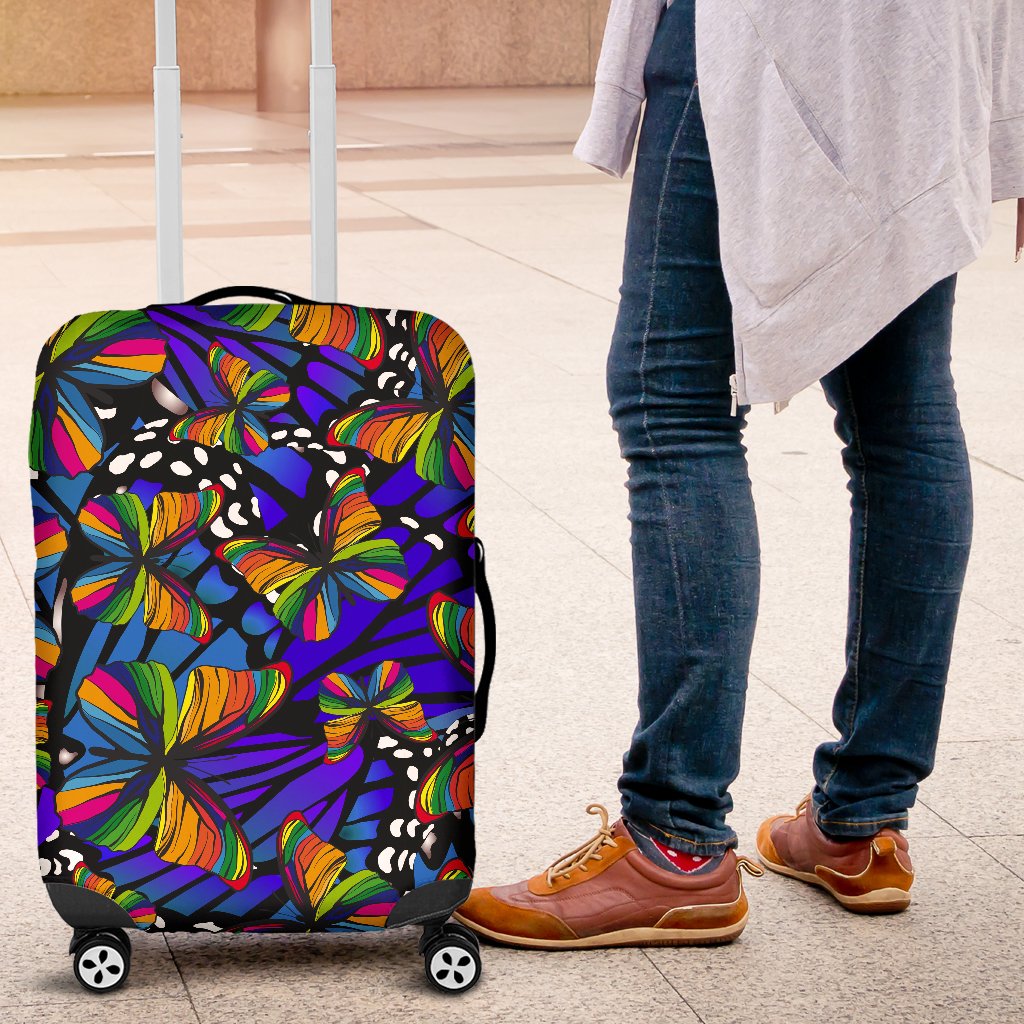 Butterfly Rainbow Luggage Cover Protector
