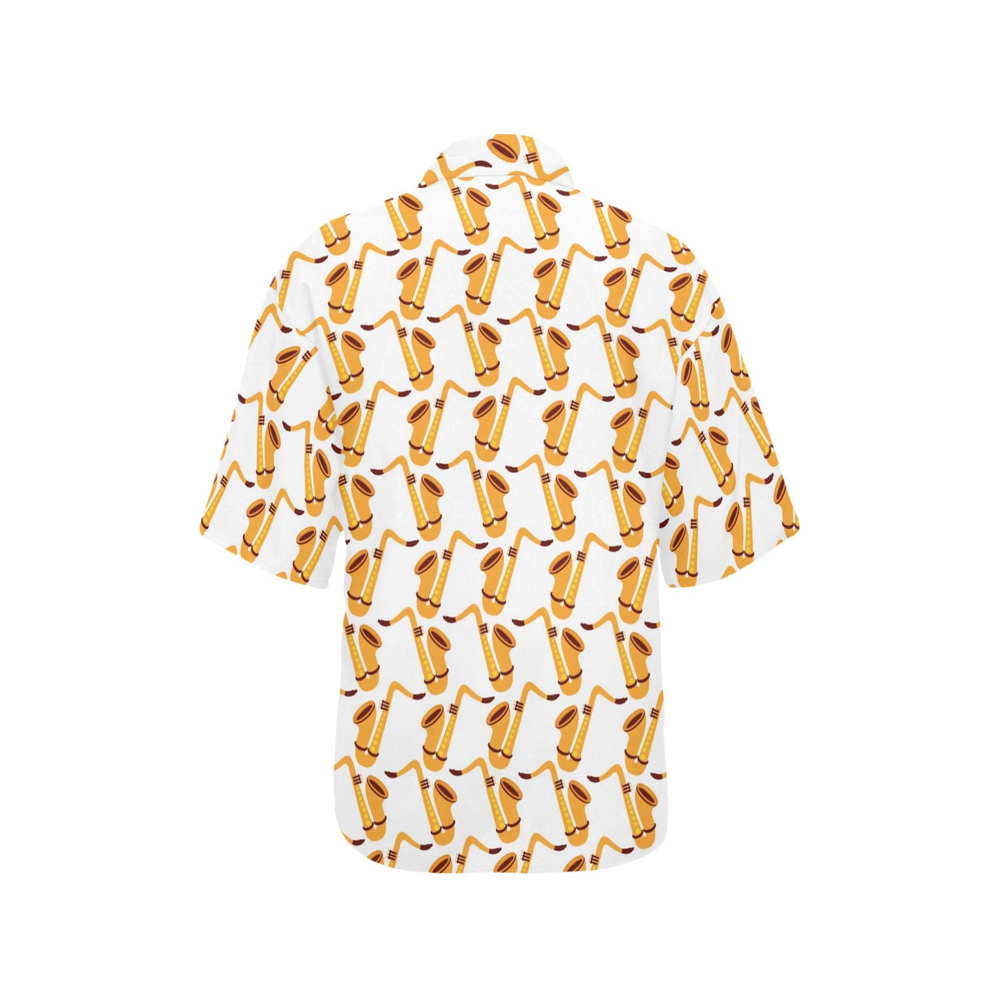Saxophone Print Design LKS404 Women's Hawaiian Shirt