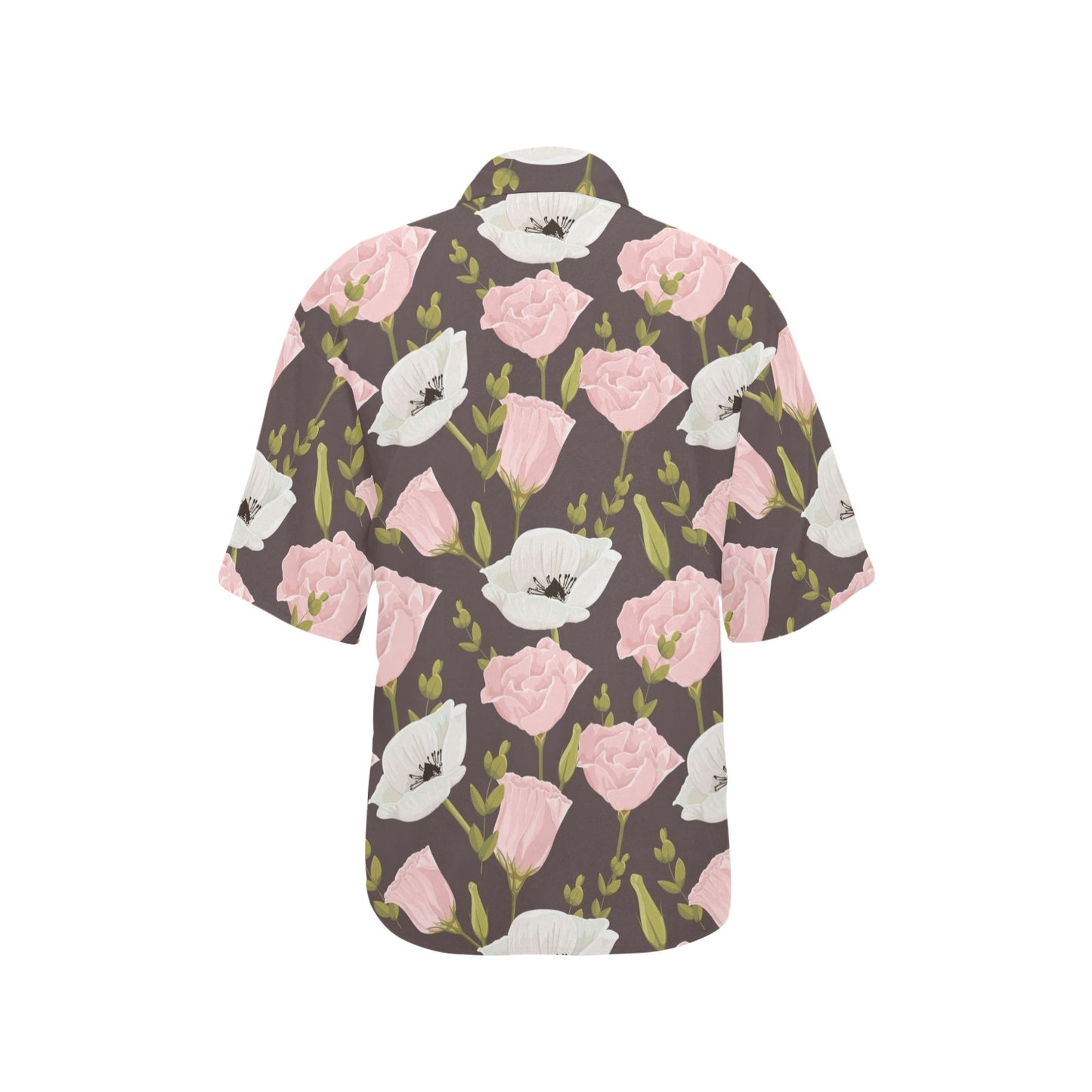 Anemone Pattern Print Design AM011 Women's Hawaiian Shirt