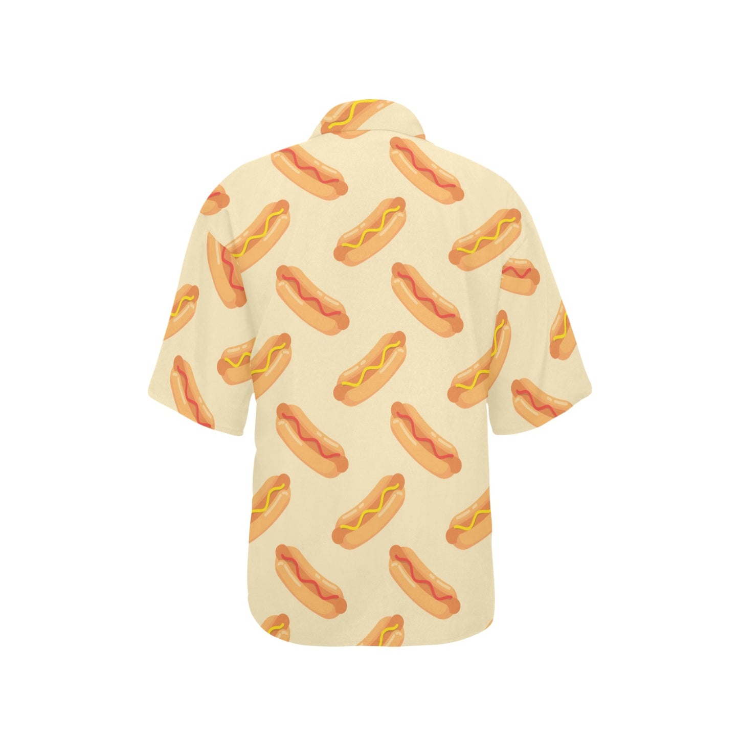 Hot Dog Pattern Print Design 05 Women's Hawaiian Shirt