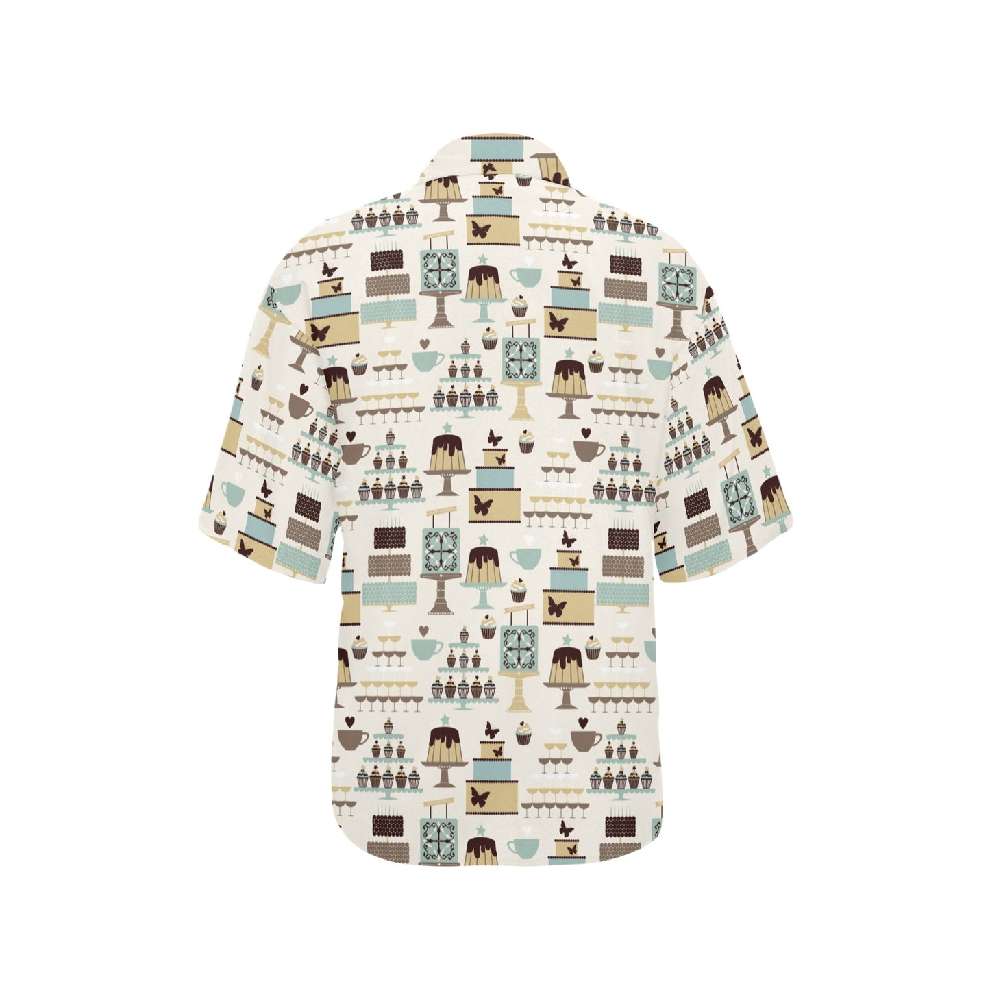 Cake Pattern Print Design 02 Women's Hawaiian Shirt