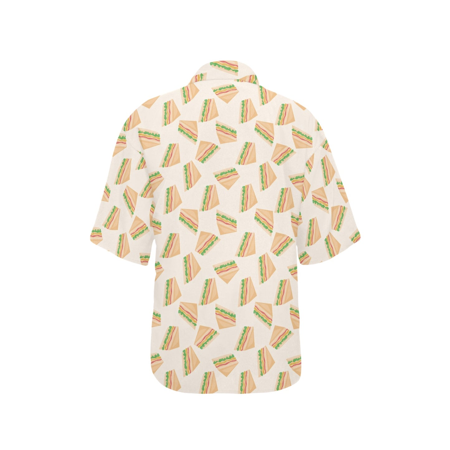 Sandwich Print Design LKS301 Women's Hawaiian Shirt