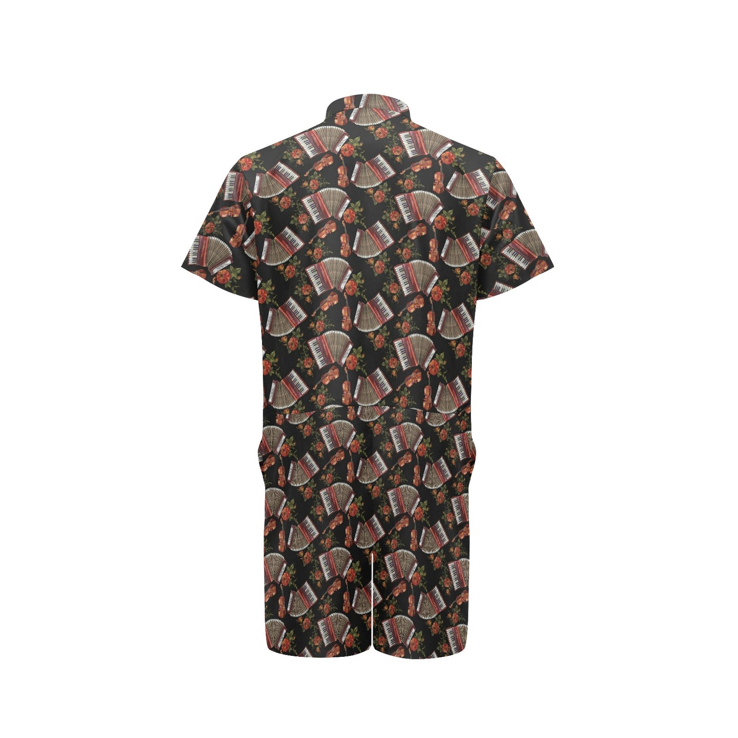 Accordion Print Design LKS403 Men's Romper
