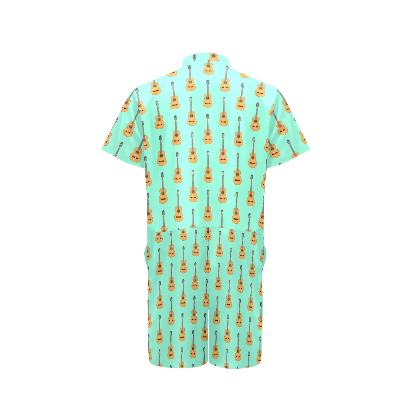 Acoustic Guitar Print Design LKS403 Men's Romper