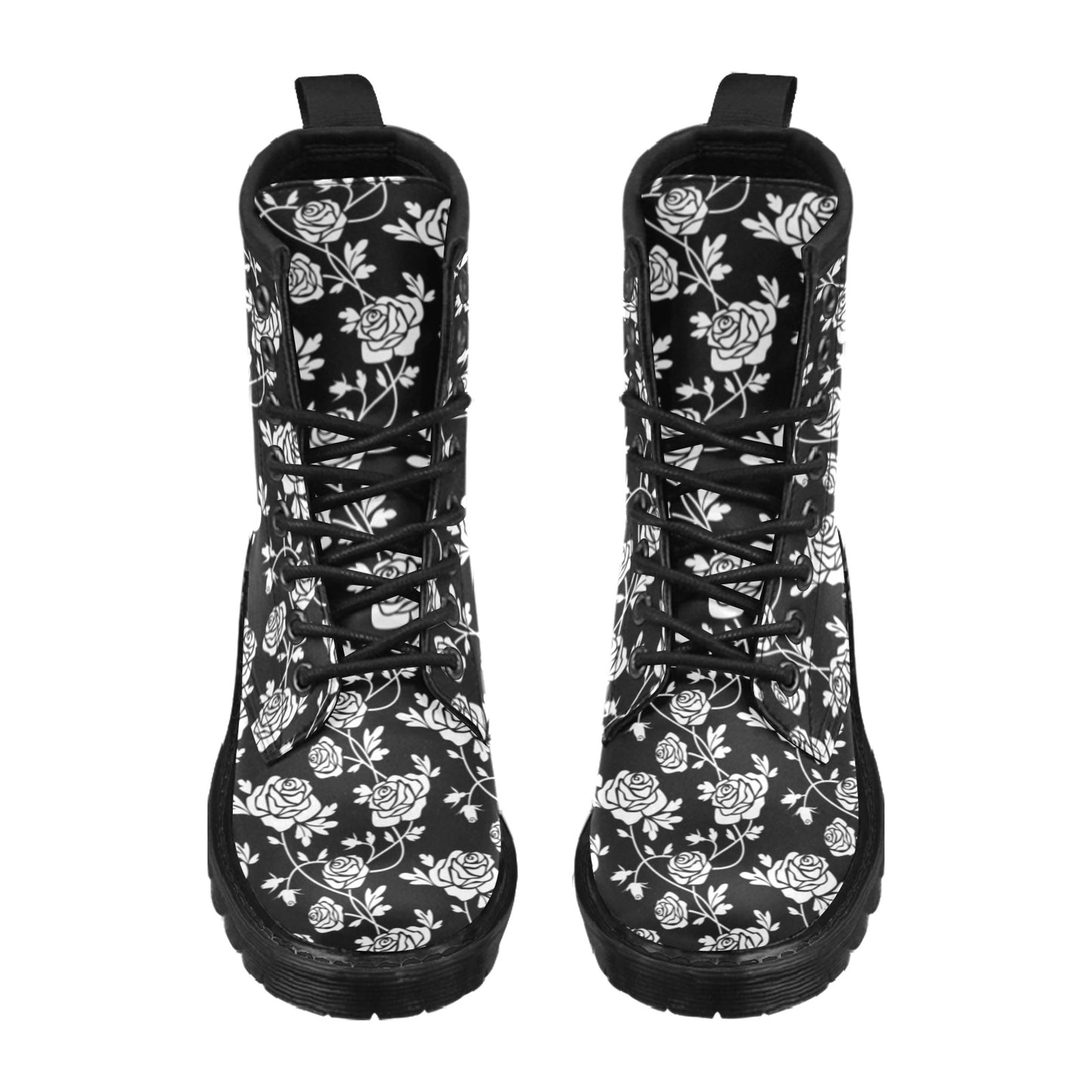 Rose Pattern Print Design RO013 Women's Boots