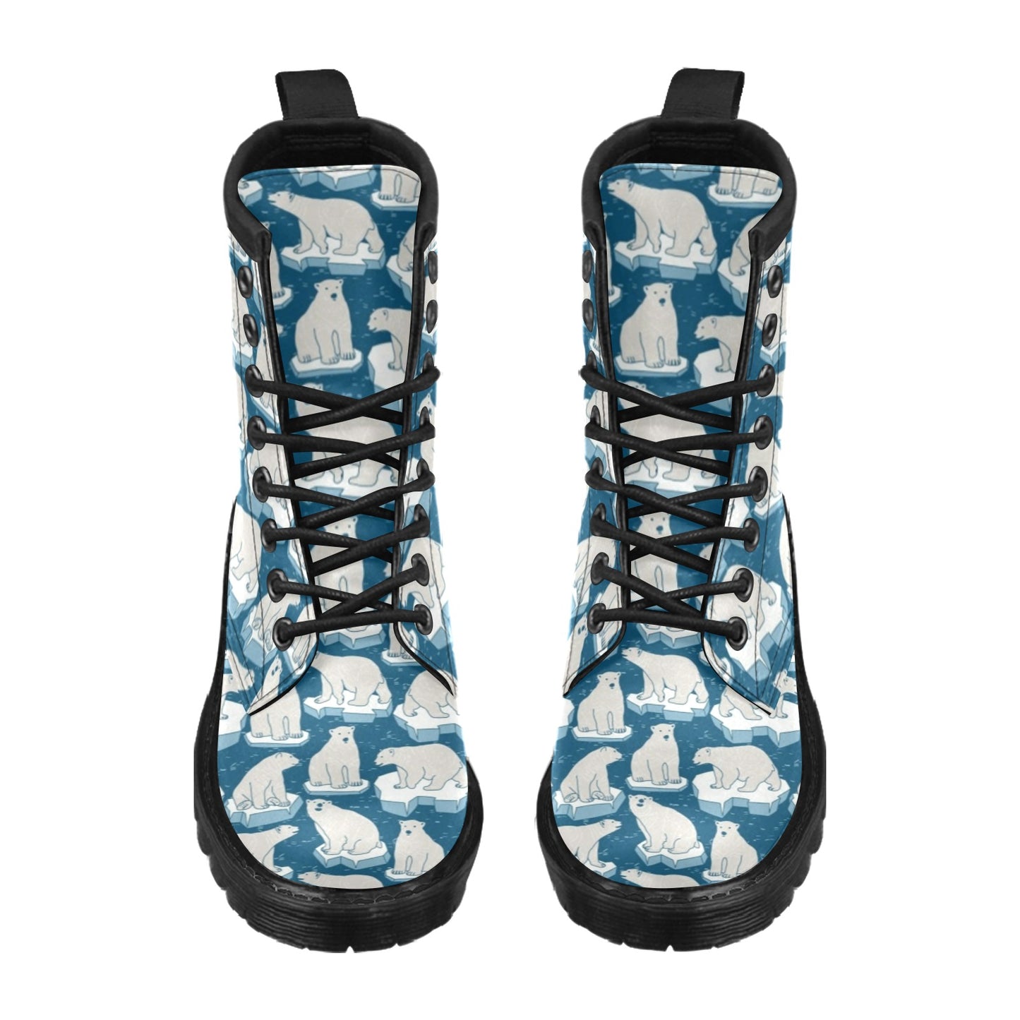 Polar Bear Pattern Print Design PB03 Women's Boots