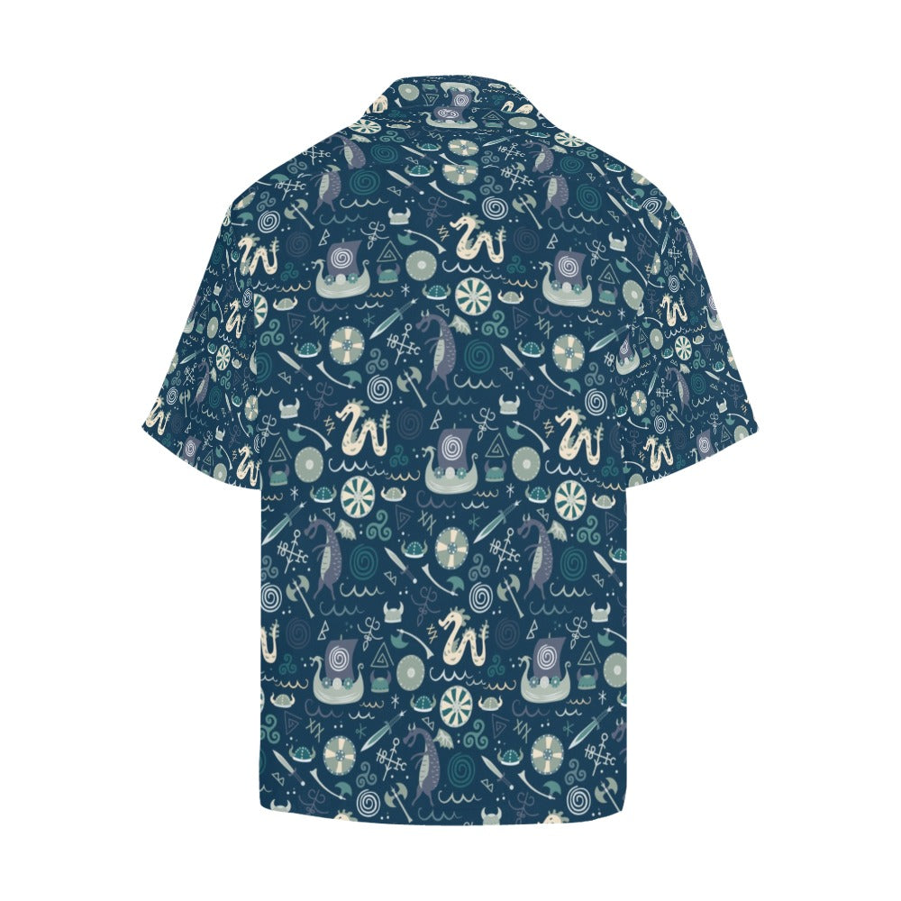 Vikings Print Design LKS305 Men's Hawaiian Shirt