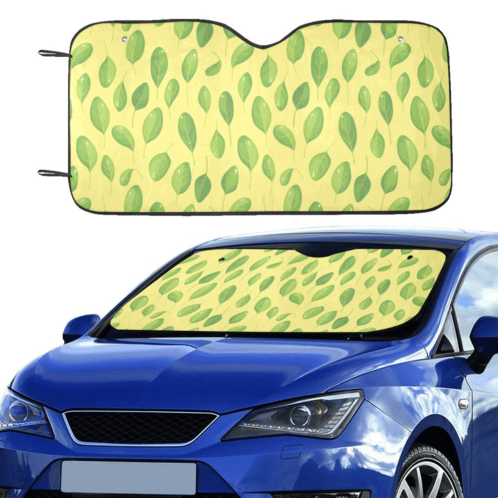 Spinach Print Design LKS302 Car front Windshield Sun Shade