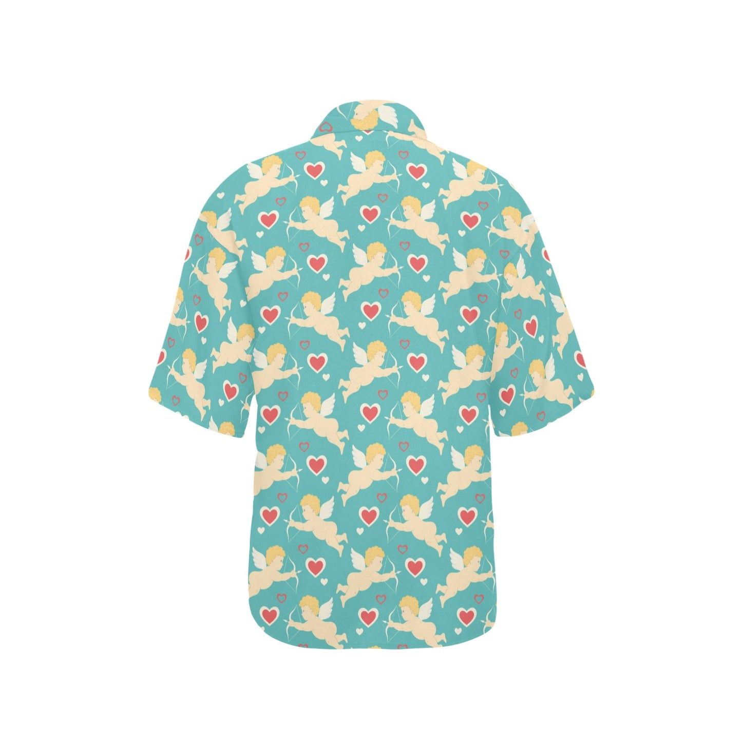 Cupid Pattern Print Design 01 Women's Hawaiian Shirt