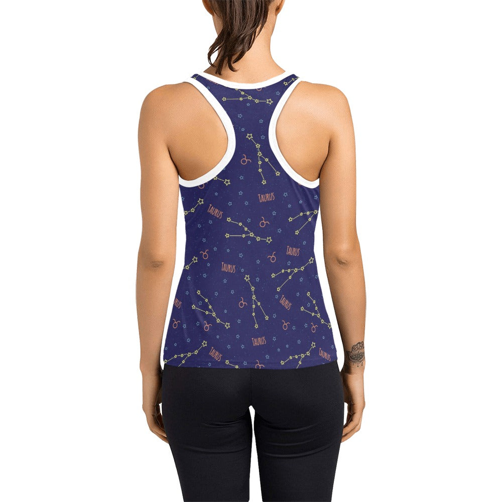 Taurus Print Design LKS301 Women's Racerback Tank Top