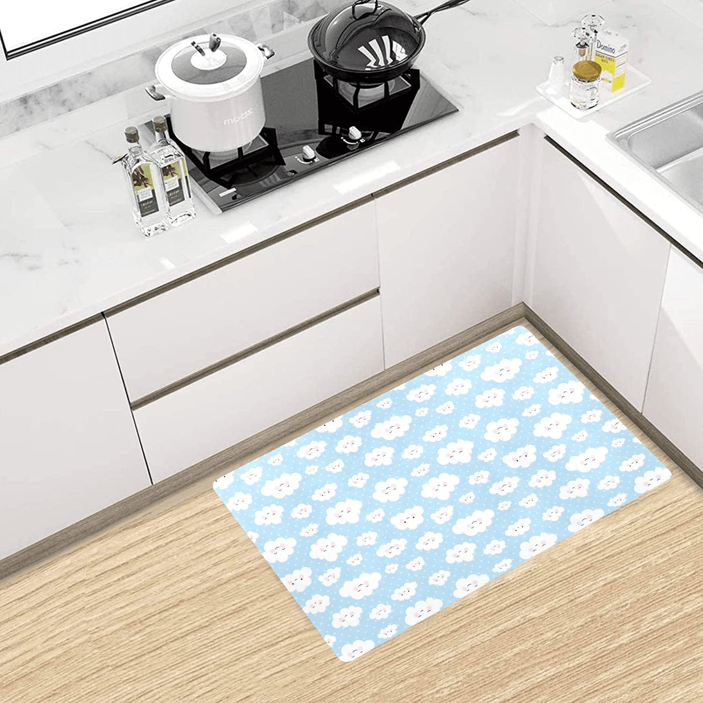 Cloud Pattern Print Design 02 Kitchen Mat