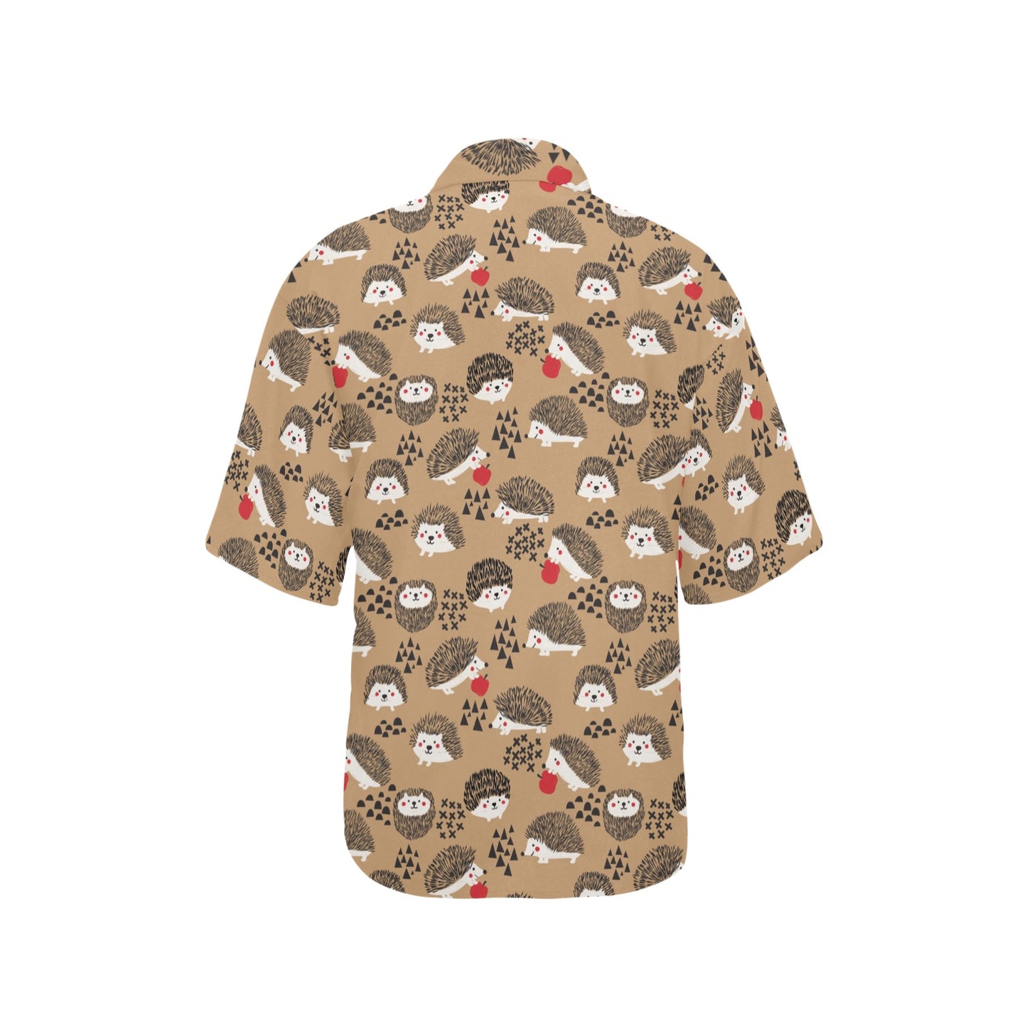 Hedgehog Print Design LKS403 Women's Hawaiian Shirt