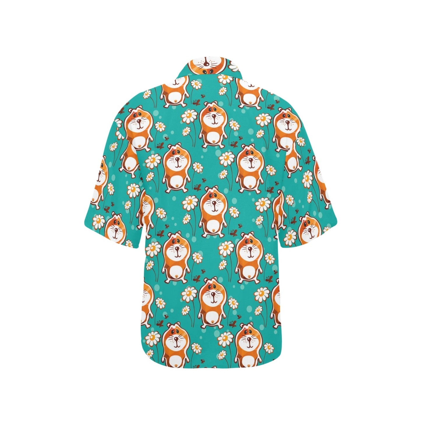 Hamster Pattern Print Design 01 Women's Hawaiian Shirt