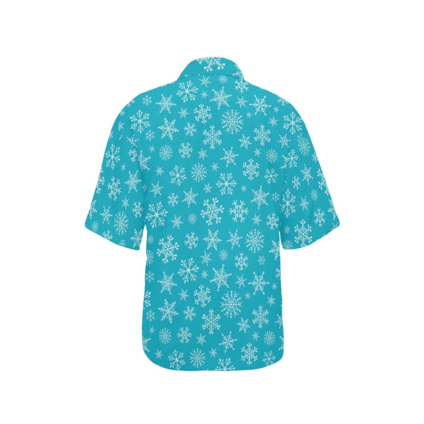 Snowflake Print Design LKS304 Women's Hawaiian Shirt