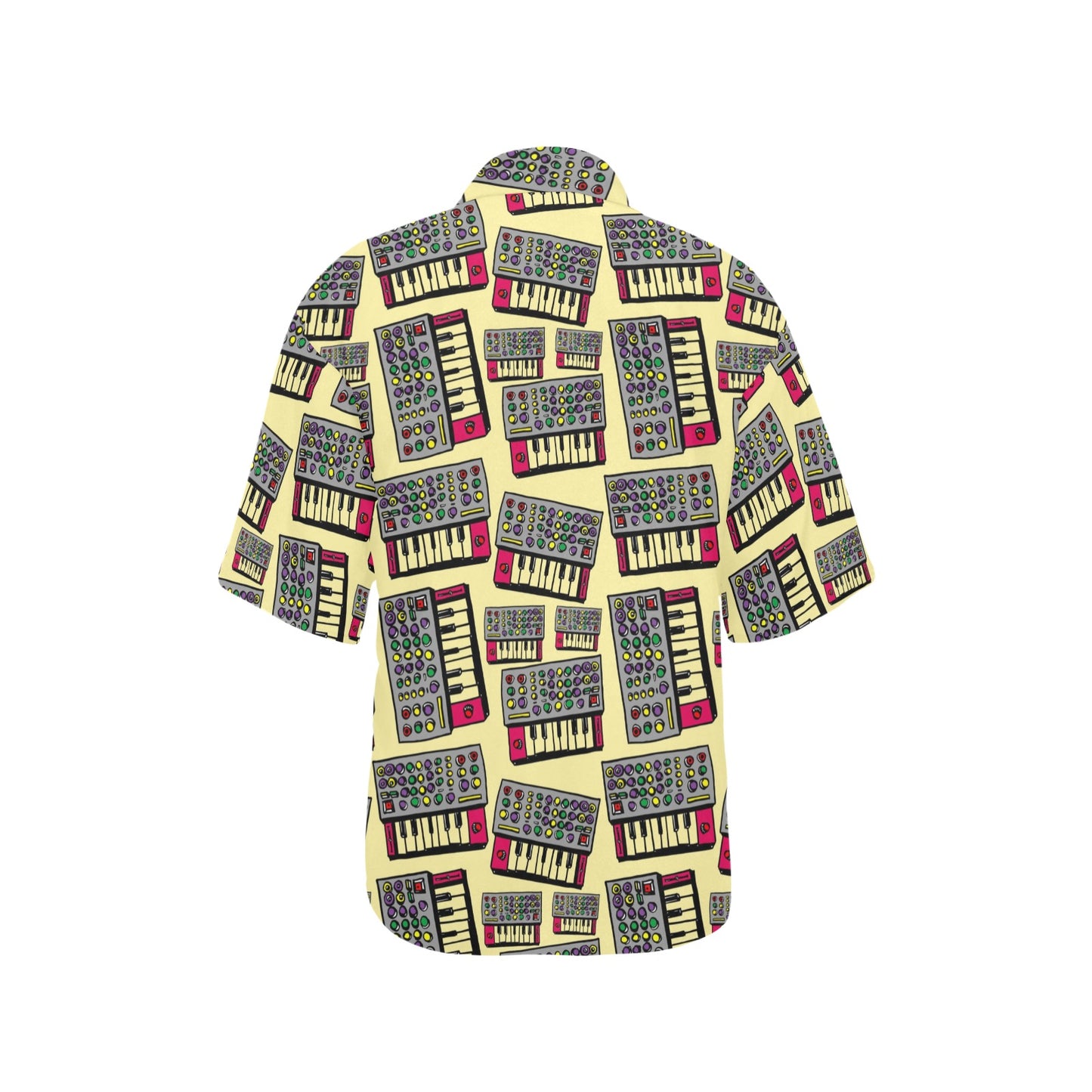 Synthesizer Pattern Print Design 01 Women's Hawaiian Shirt