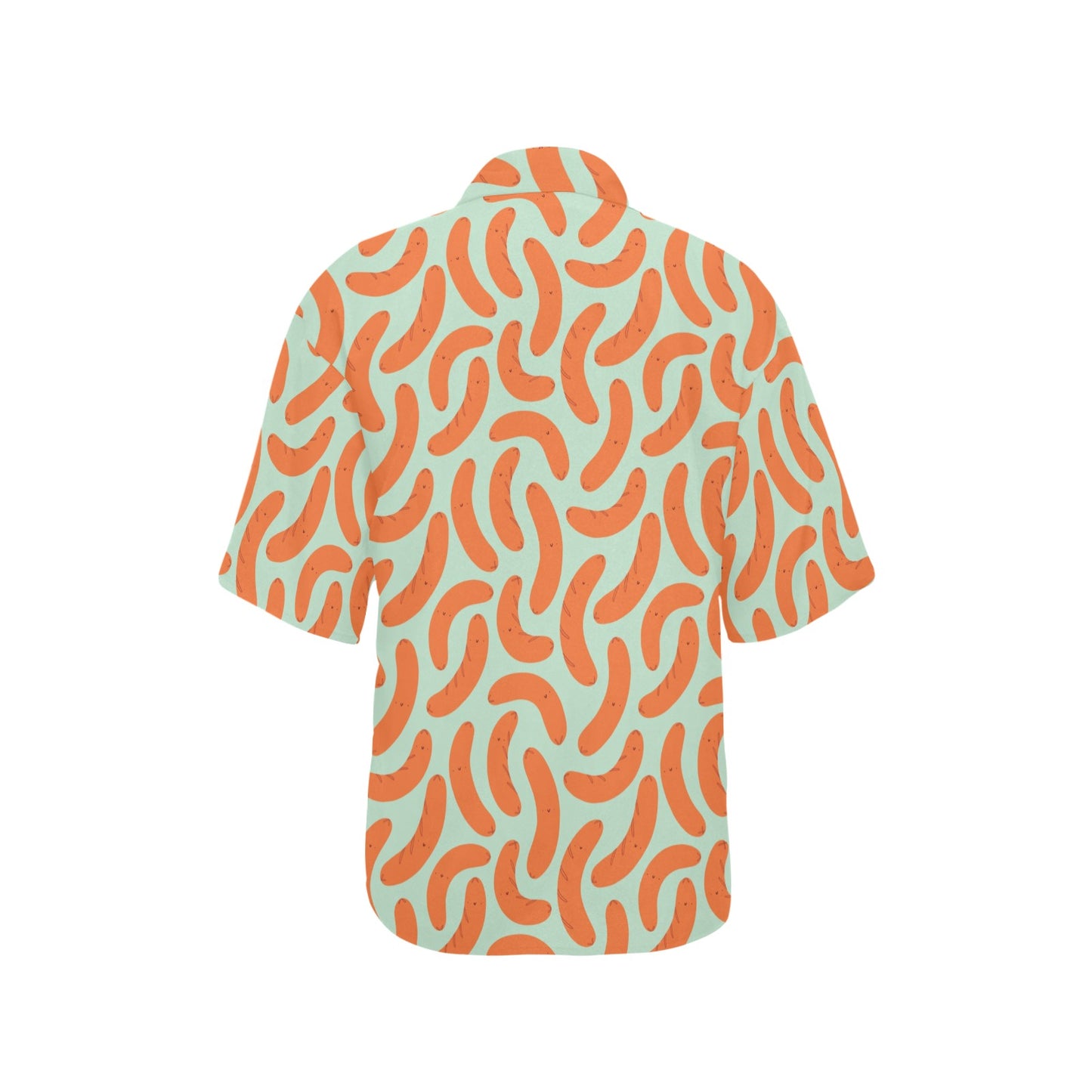 Sausage Print Design LKS304 Women's Hawaiian Shirt