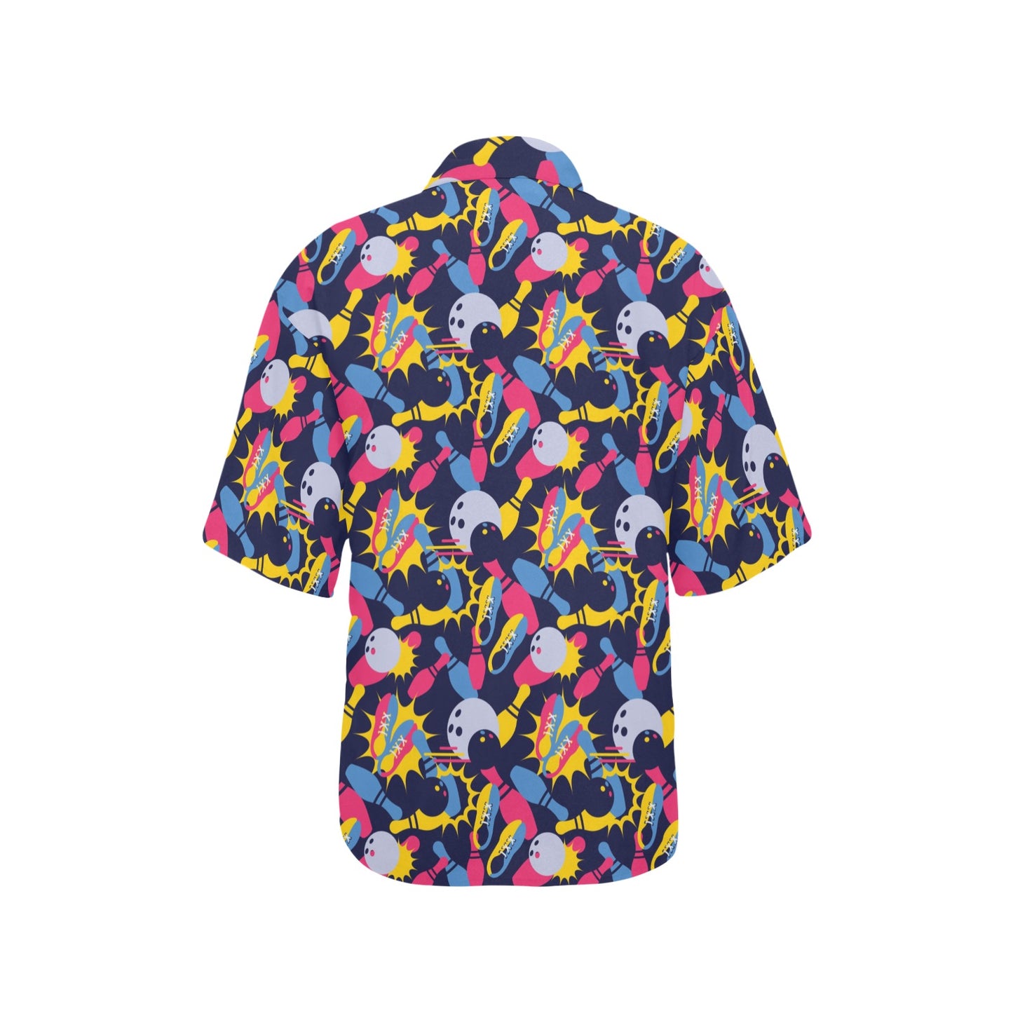 Bowling Pattern Print Design 02 Women's Hawaiian Shirt