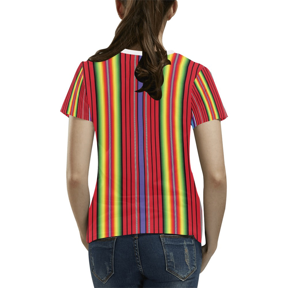 Serape Print Design LKS305 Women's T-shirt