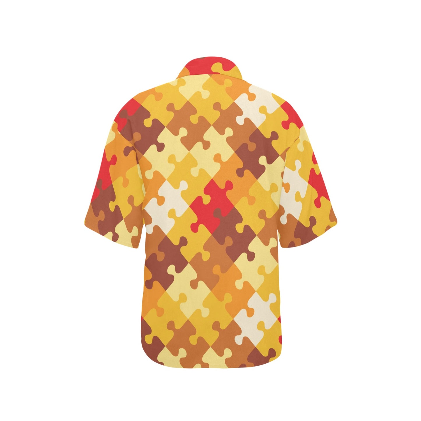 Puzzle Pattern Print Design A01 Women's Hawaiian Shirt