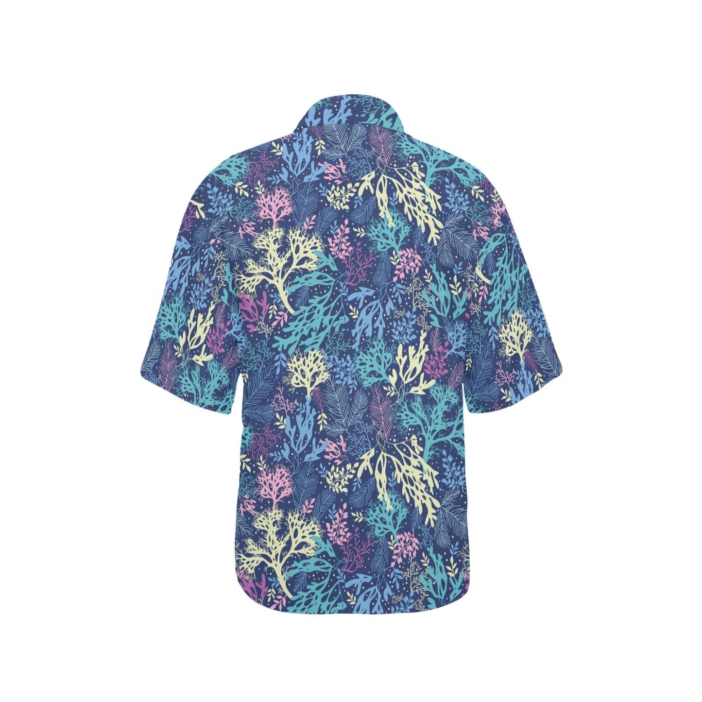 Seaweed Print Design LKS301 Women's Hawaiian Shirt