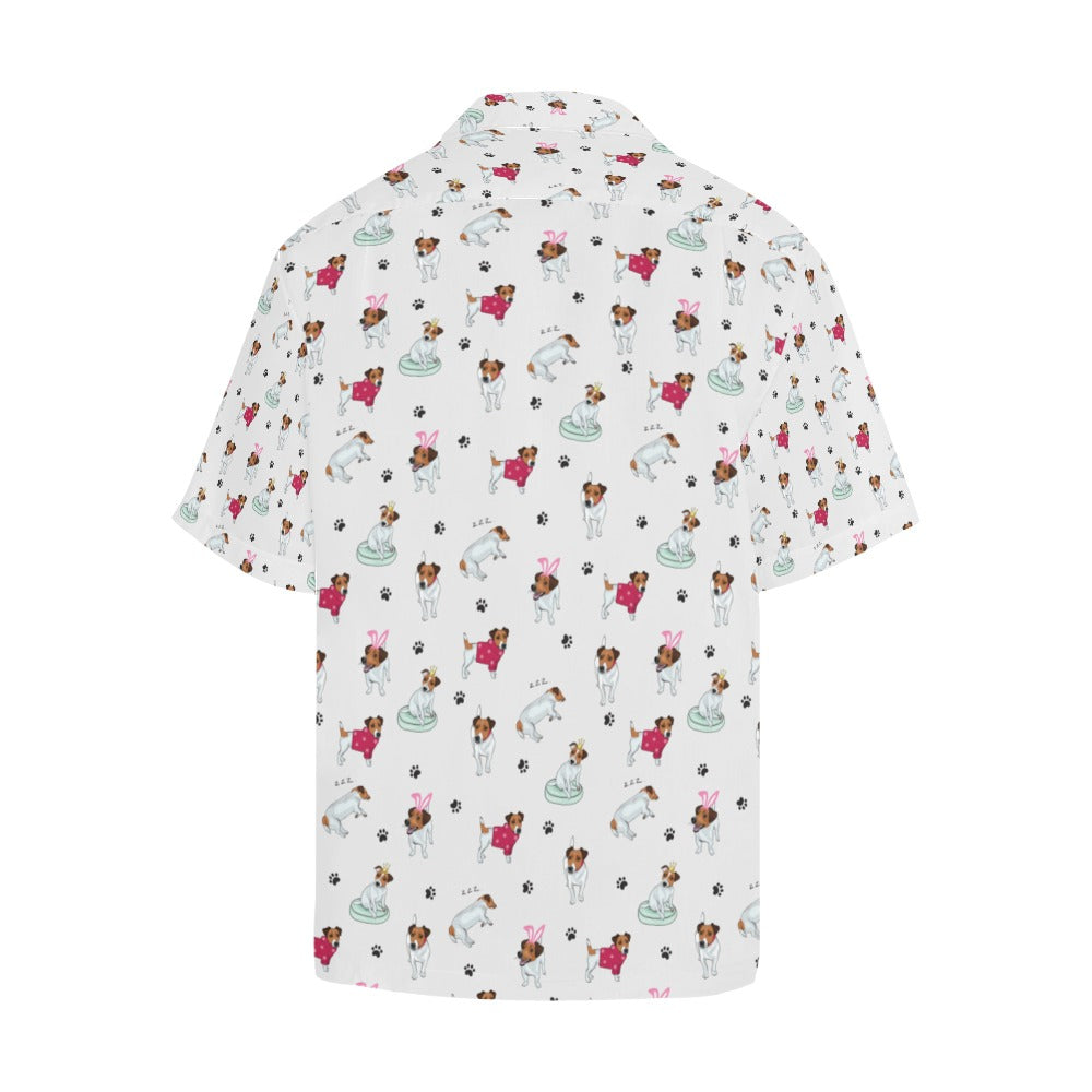 Russell Terriers Print Design LKS308 Men's Hawaiian Shirt