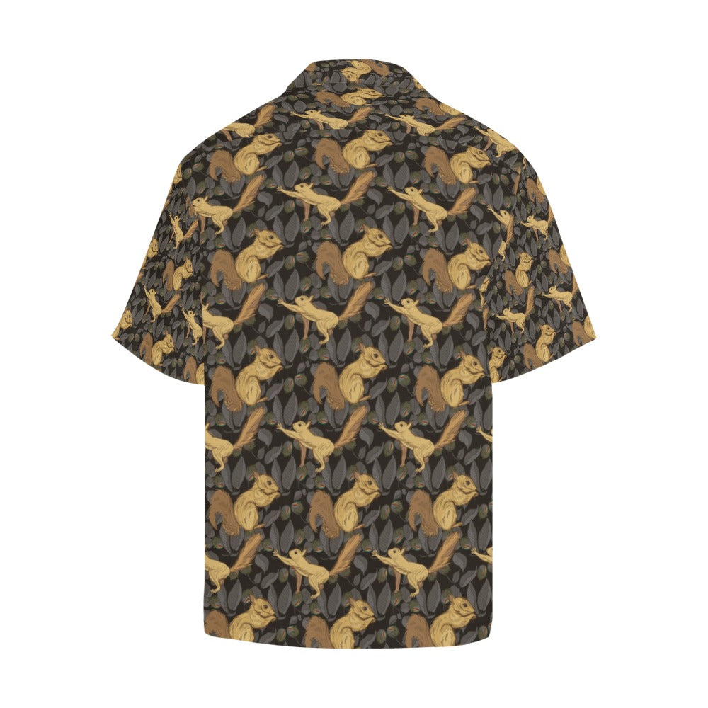 Squirrel Print Design LKS309 Men's Hawaiian Shirt