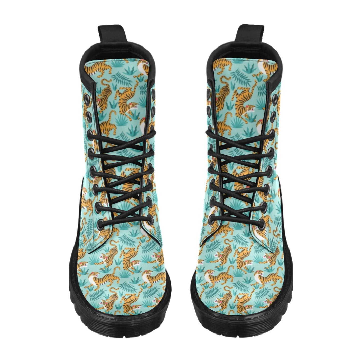 Tiger Print Design LKS304 Women's Boots