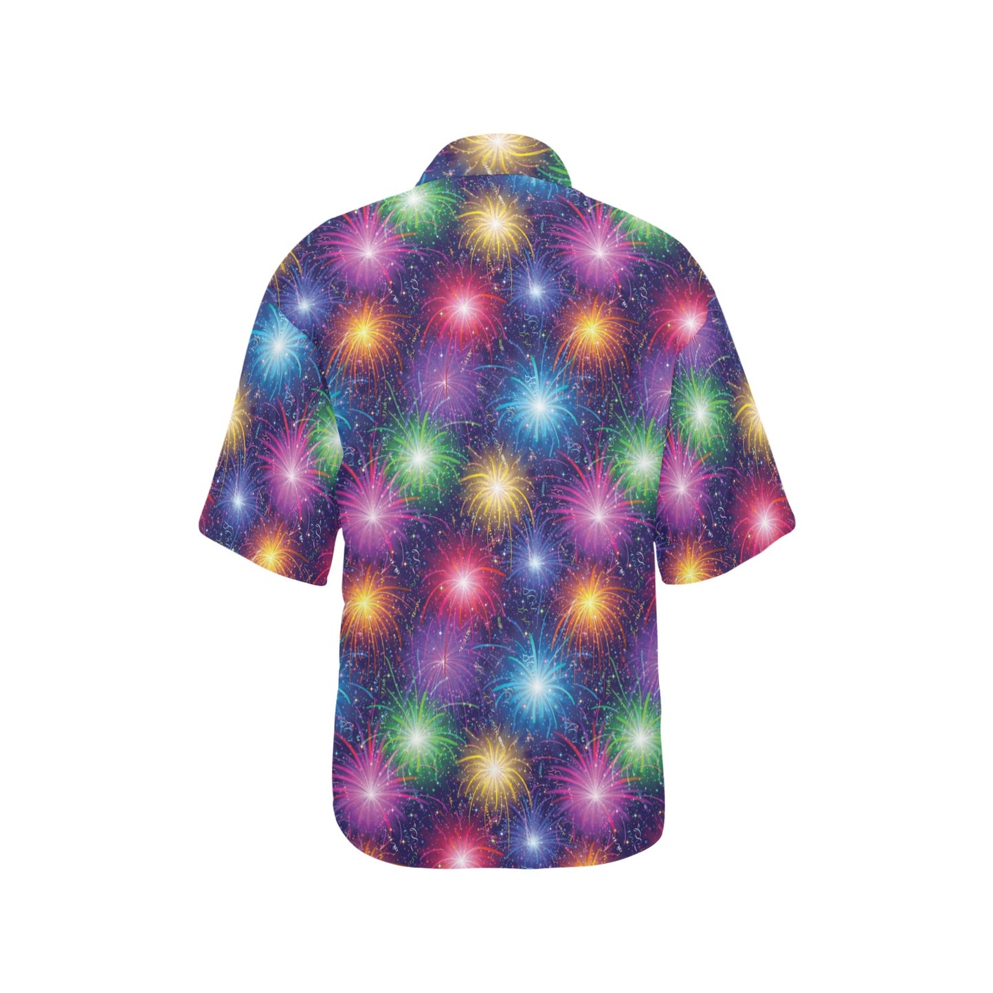 Firework Colorful Print Design LKS301 Women's Hawaiian Shirt