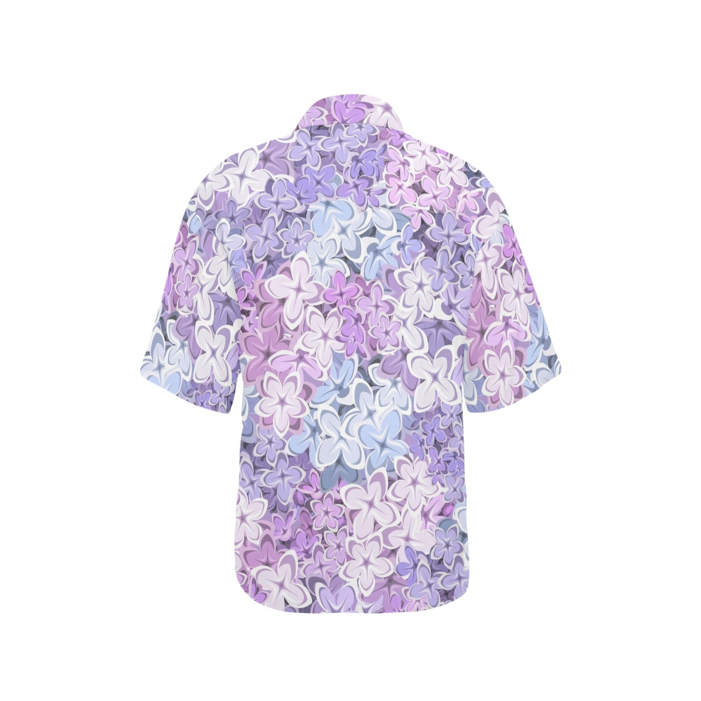 Lilac Pattern Print Design LI01 Women's Hawaiian Shirt