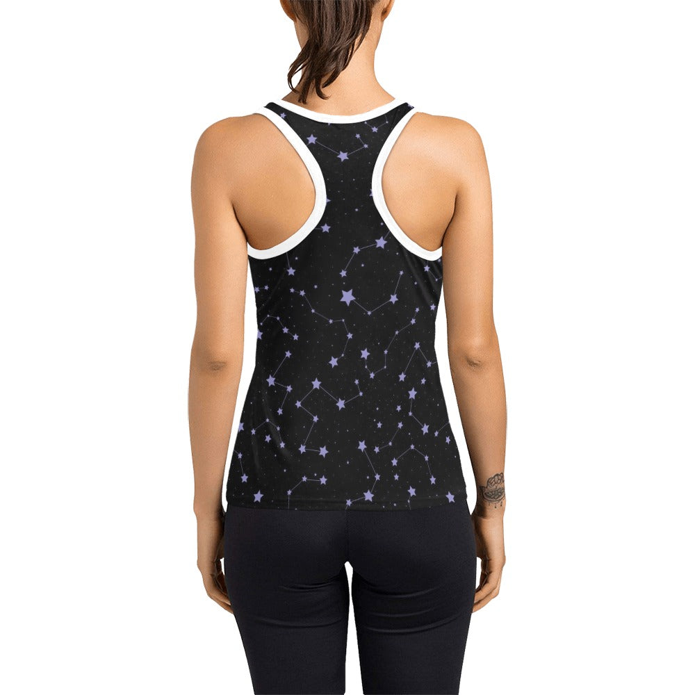 Star Print Design LKS303 Women's Racerback Tank Top