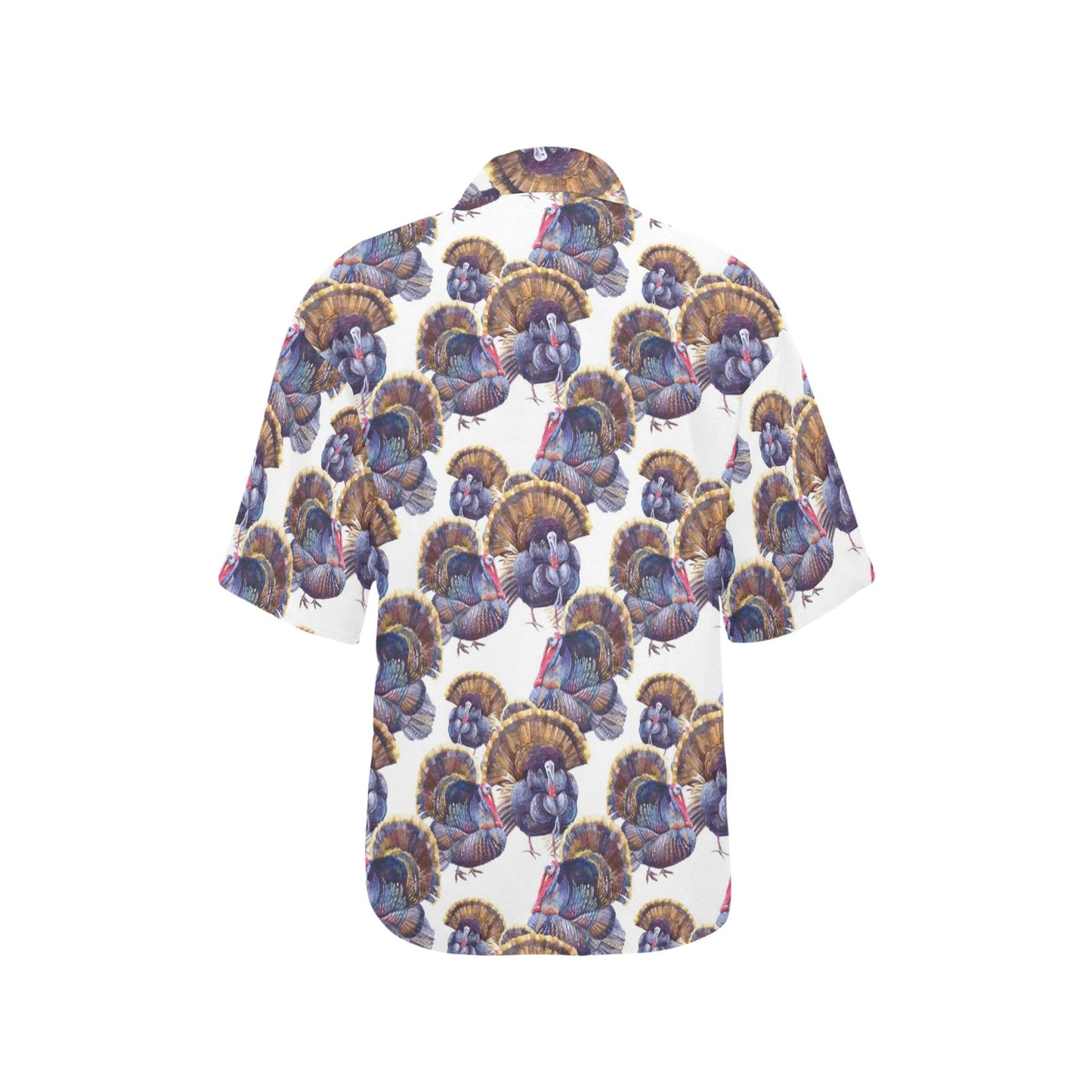 Turkey Pattern Print Design 01 Women's Hawaiian Shirt