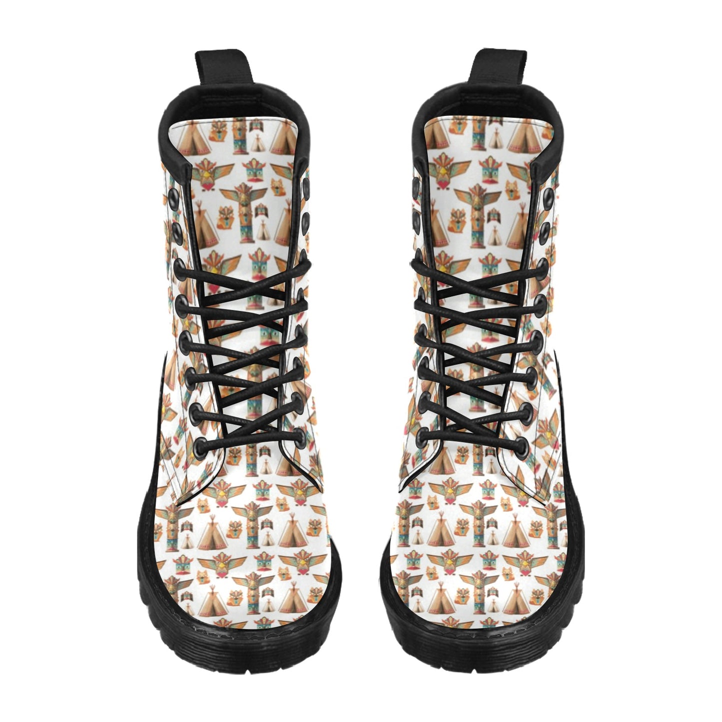 Totem Native Print Design LKS303 Women's Boots
