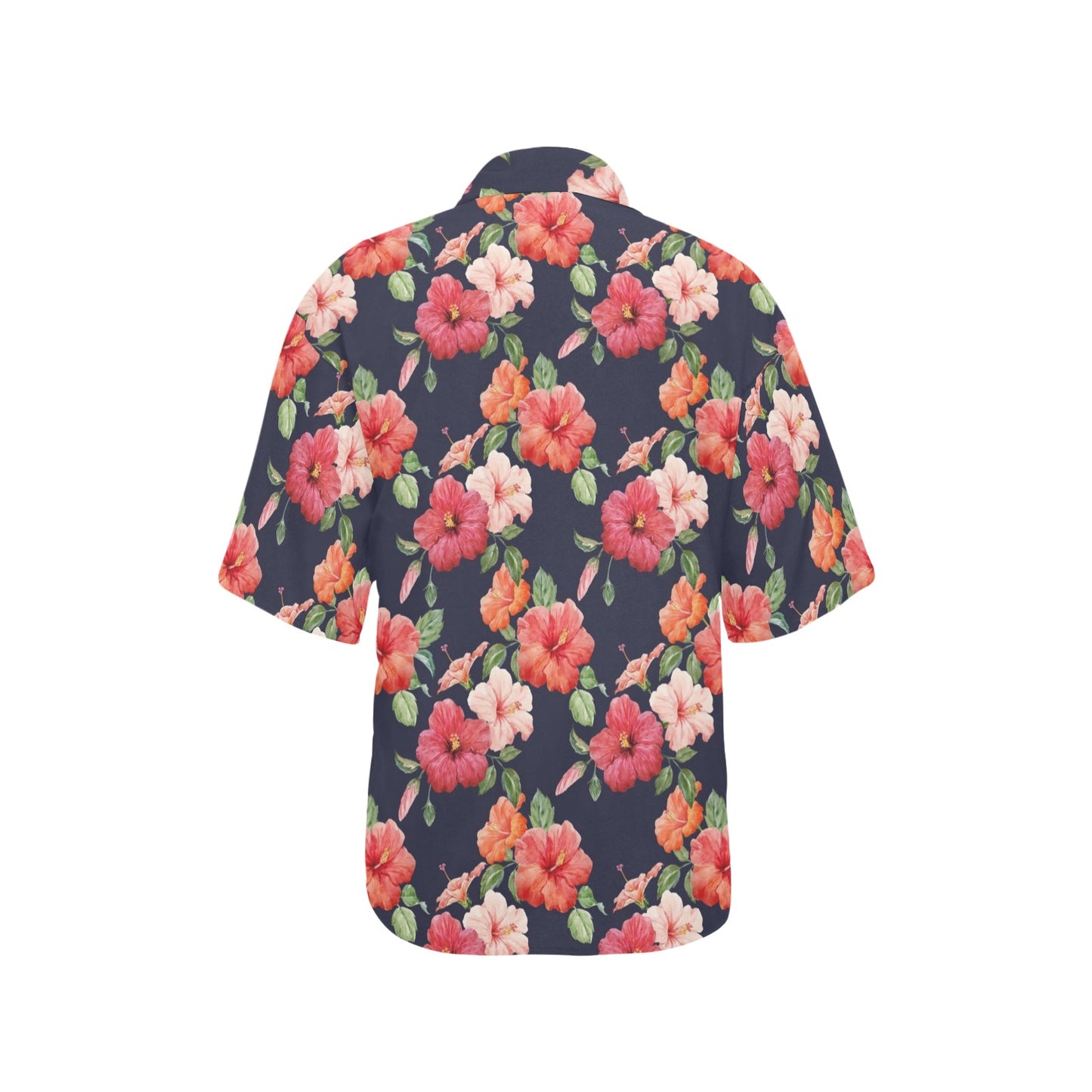 Tropical Flower Pattern Print Design TF020 Women's Hawaiian Shirt
