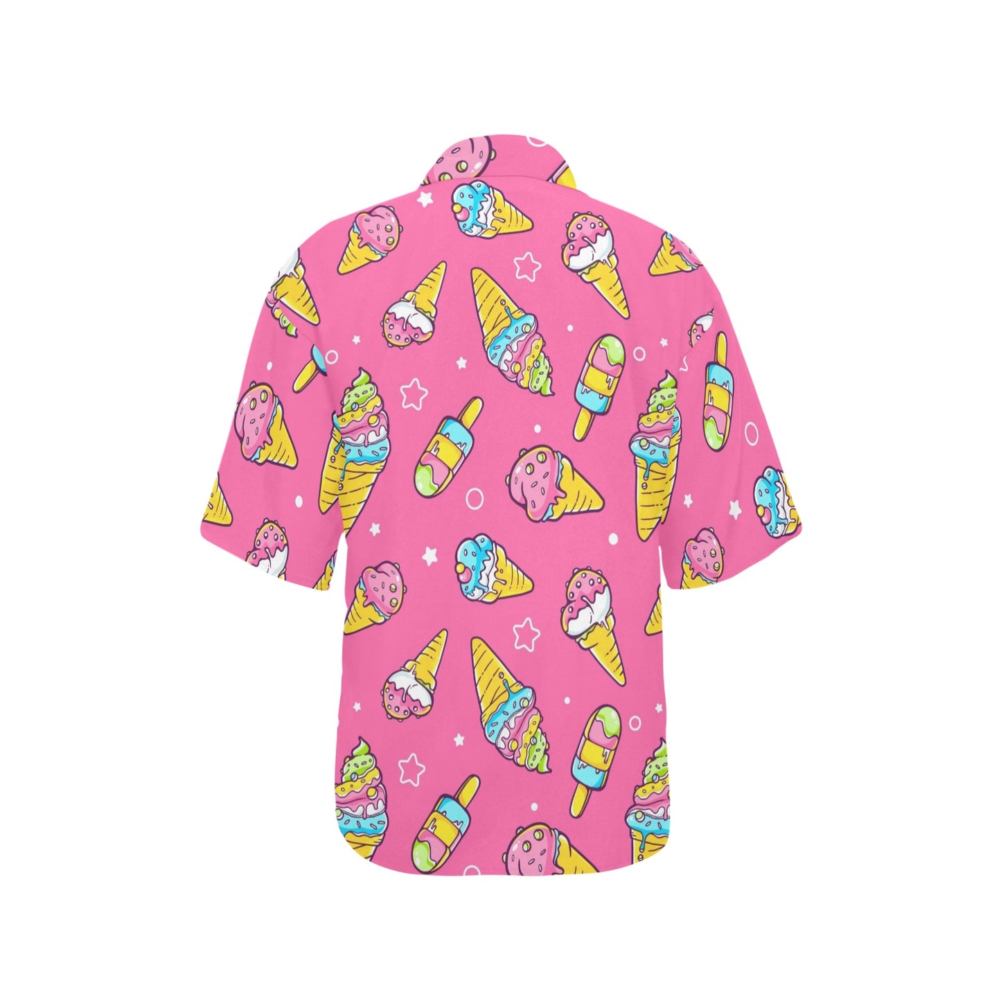 Ice Cream Pattern Print Design IC04 Women's Hawaiian Shirt