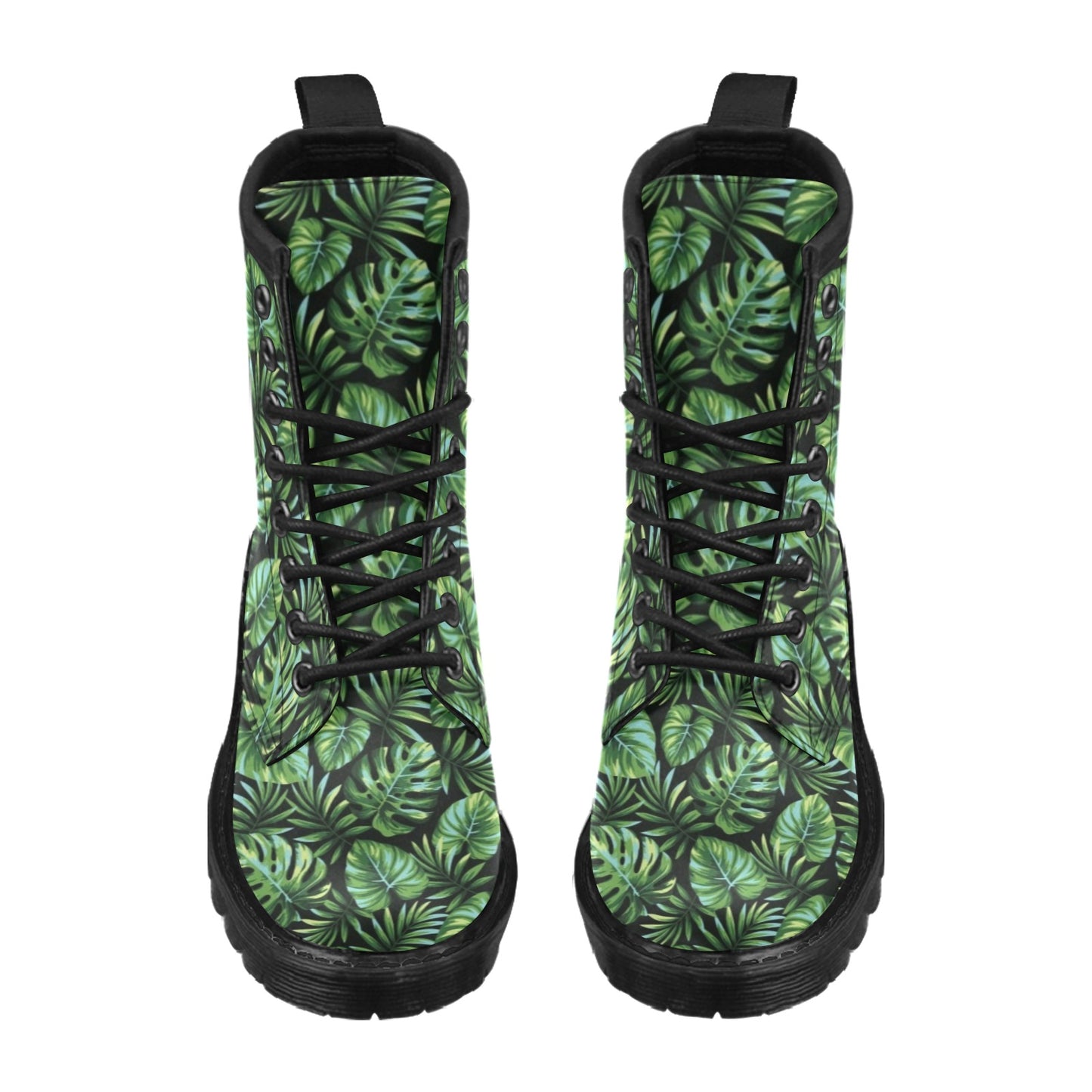 Palm Leaves Pattern Print Design PL013 Women's Boots