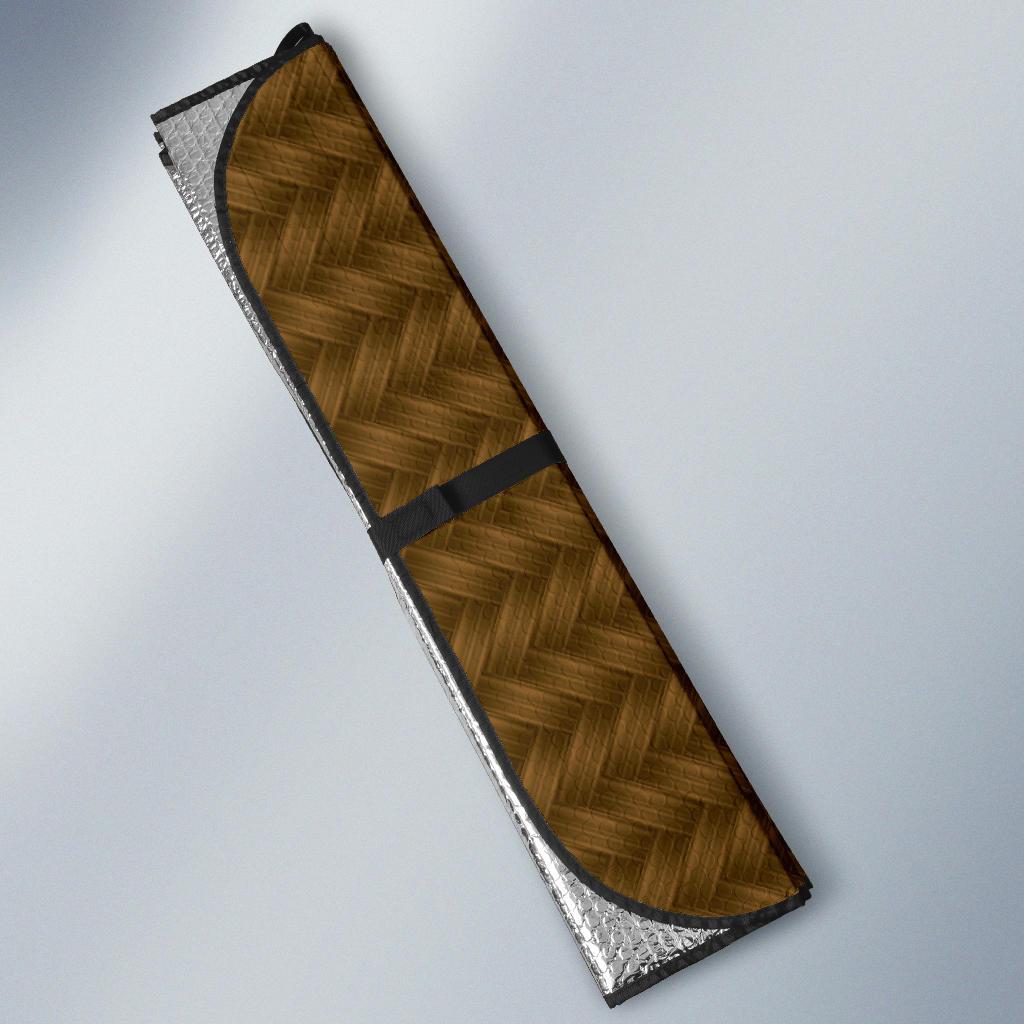 Cable Knit Pattern Print Design 02 Car Sun Shade-JORJUNE.COM