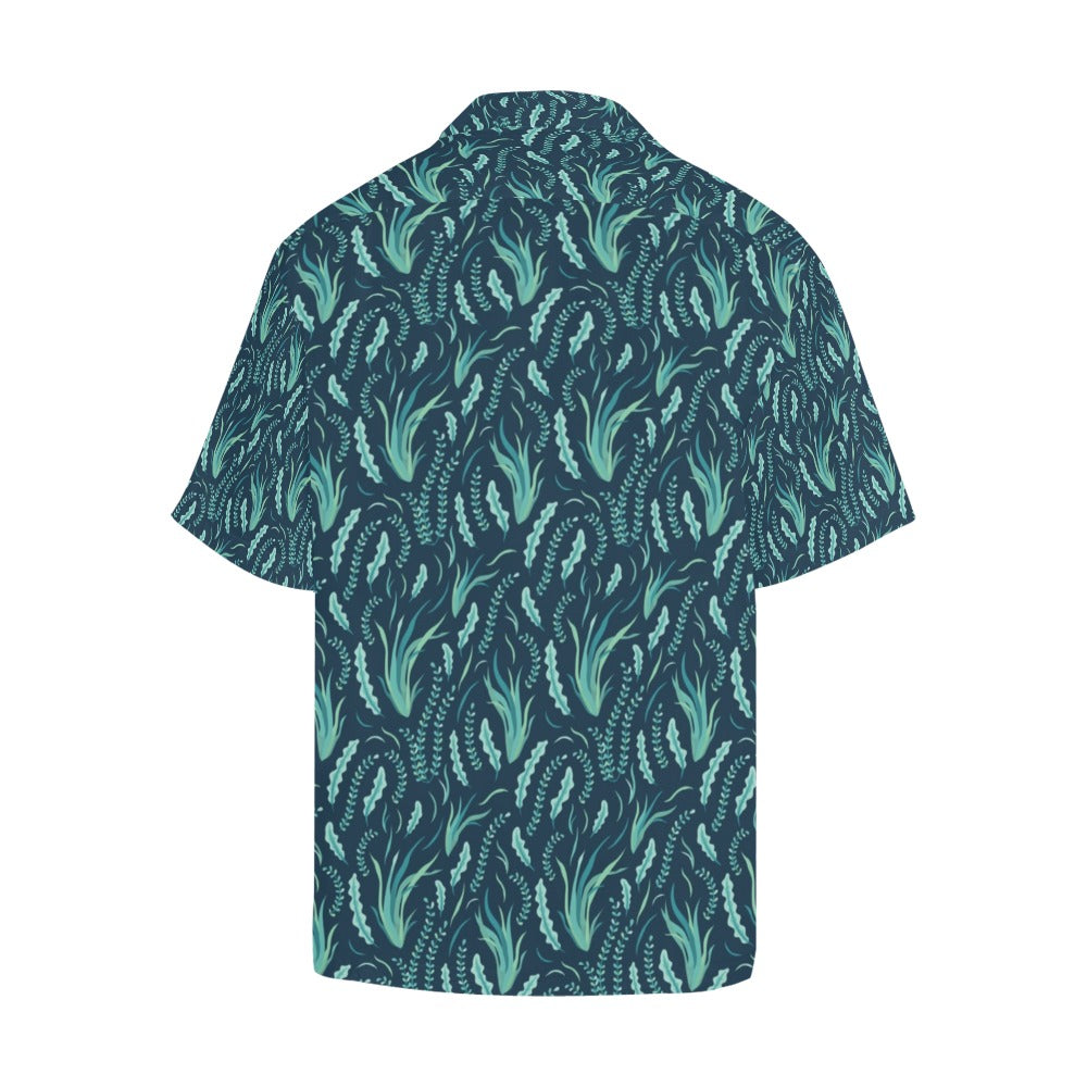 Seaweed Print Design LKS302 Men's Hawaiian Shirt