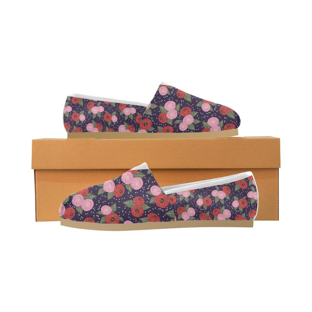 Camellia Pattern Print Design CM02 Women Casual Shoes-JorJune.com