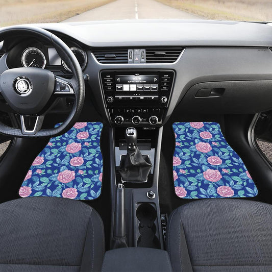 Camellia Pattern Print Design CM05 Car Floor Mats-JorJune