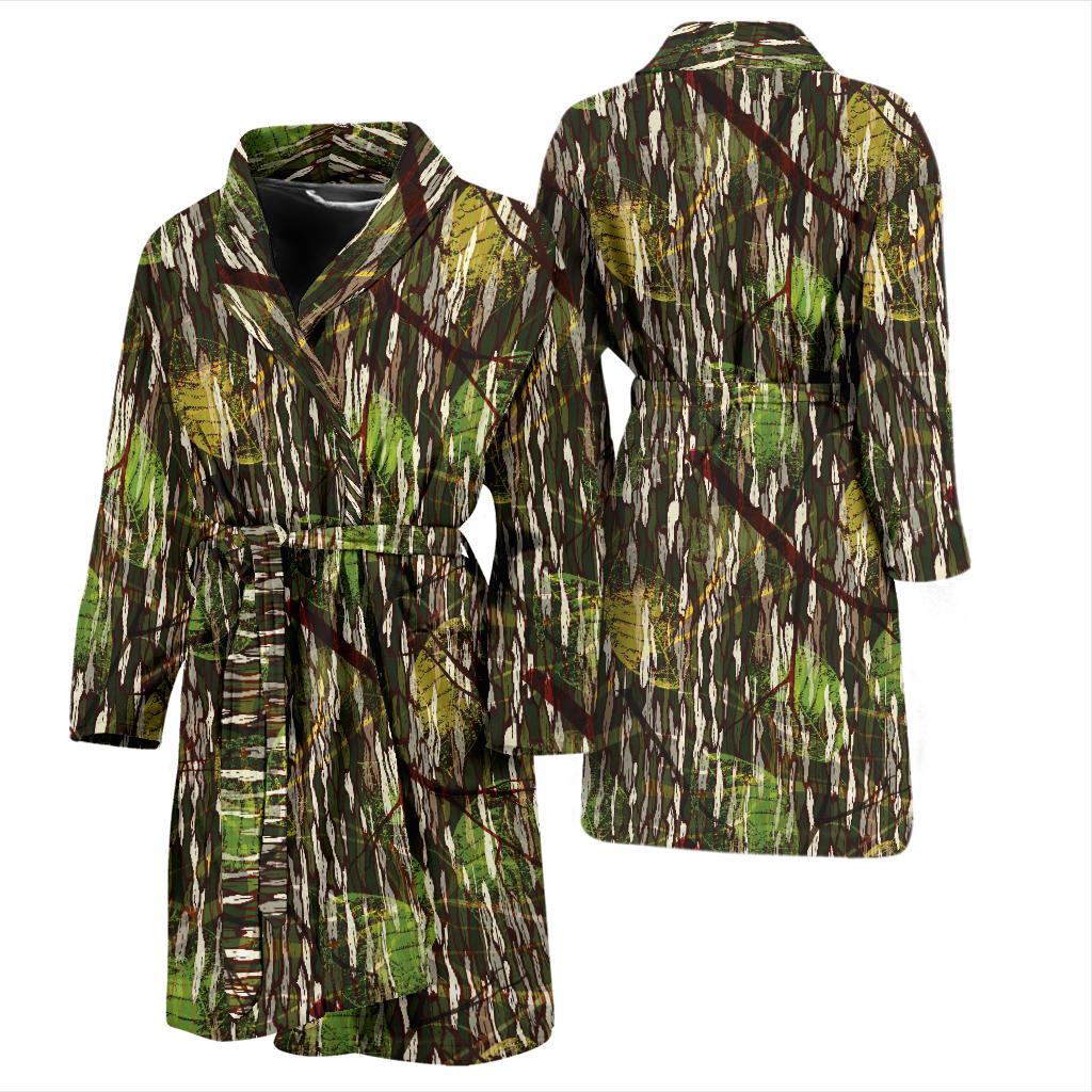 Camouflage Realtree Pattern Print Design 02 Men Bathrobe-JORJUNE.COM