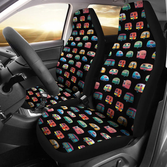 Camper Caravan pattern Universal Fit Car Seat Covers