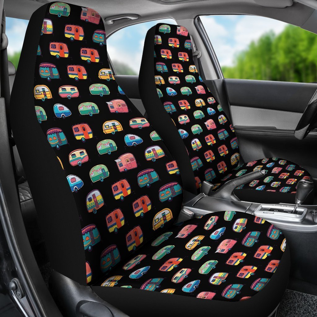 Camper Caravan pattern Universal Fit Car Seat Covers