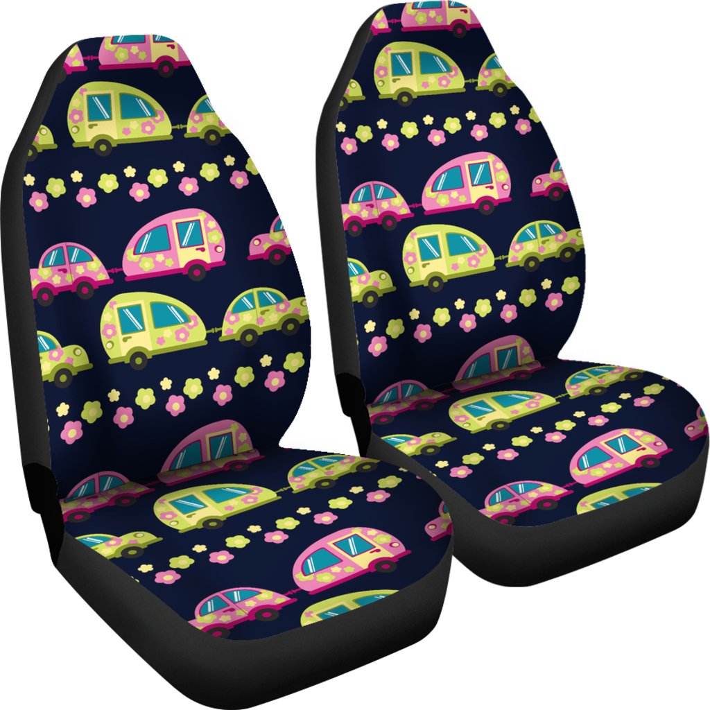 Camper Cute Camping Design No 3 Print Universal Fit Car Seat Covers