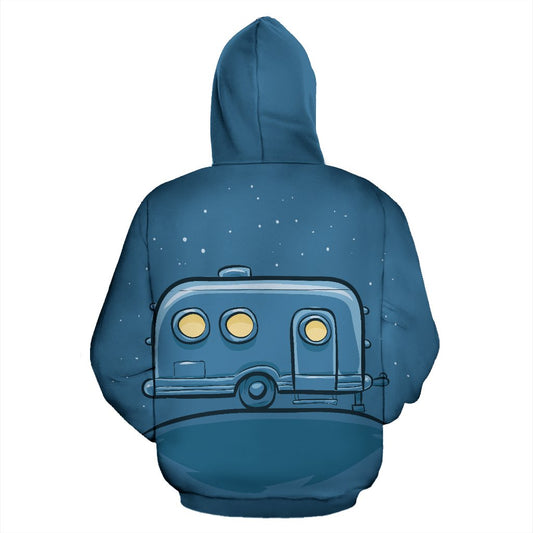 Camper Night Design All Over Print Hoodie