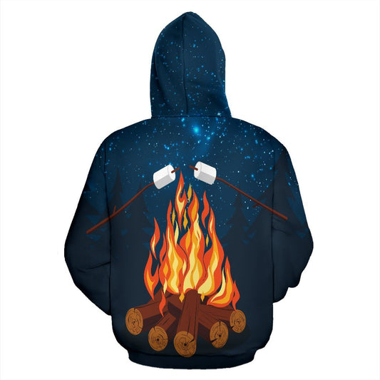 Campfire Camping Pullover Hoodie