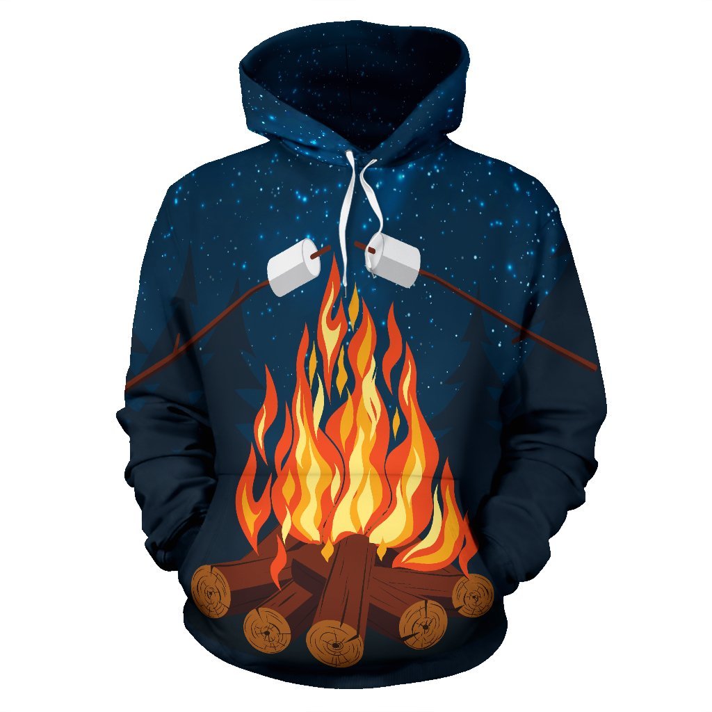 Camping All Over Print Hoodie