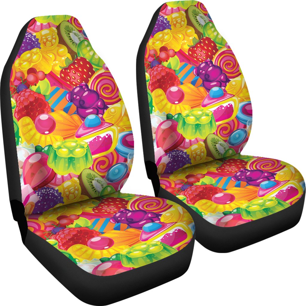 Candy Pattern Print Design CA01 Universal Fit Car Seat Covers