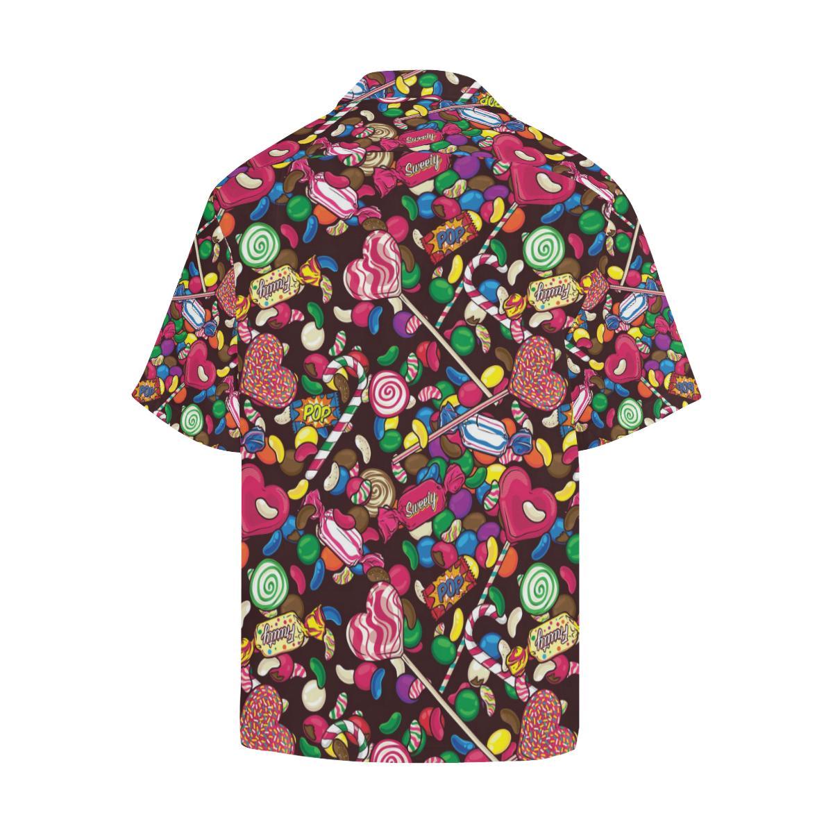 Candy Pattern Print Design CA02 Men Hawaiian Shirt-JorJune